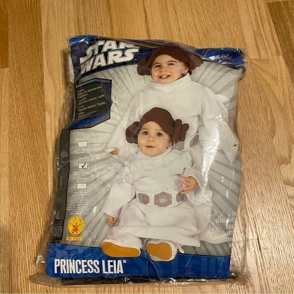 Star Wars Princess Leia Costume 6-12 mos Disney Rubies Halloween Parks World - Picture 2 of 6